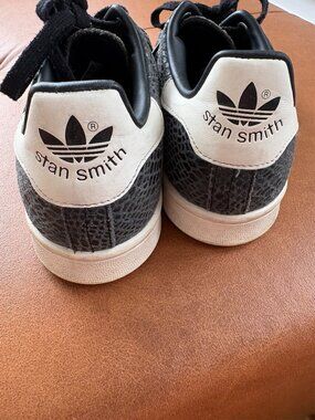 Adidas Originals Stan Smith Black Snakeskin Sneakers | Men's Size 8.5